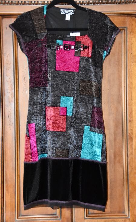 Roberto Naldi Dresses & Skirts - ROBERTO NALDI Collezioni Color Block Evening Party Dress Size 42/6 NEW!!!